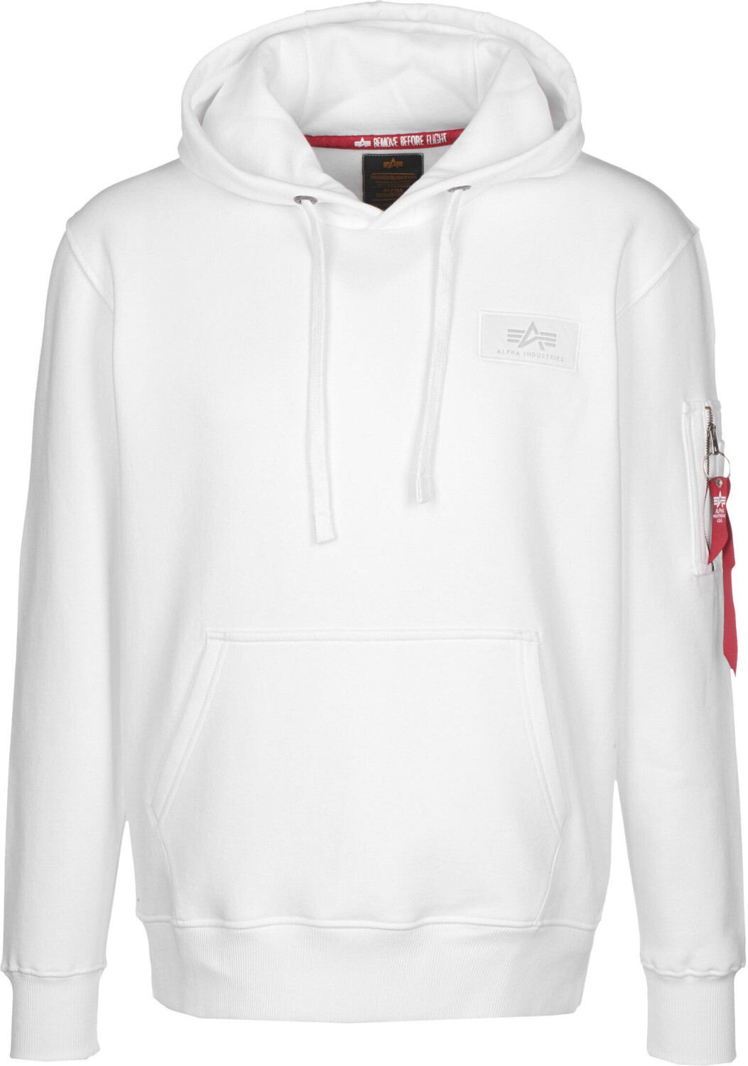 Alpha Industries Back Print Neon Print Hoody (178318NP-480) white/neon orange
