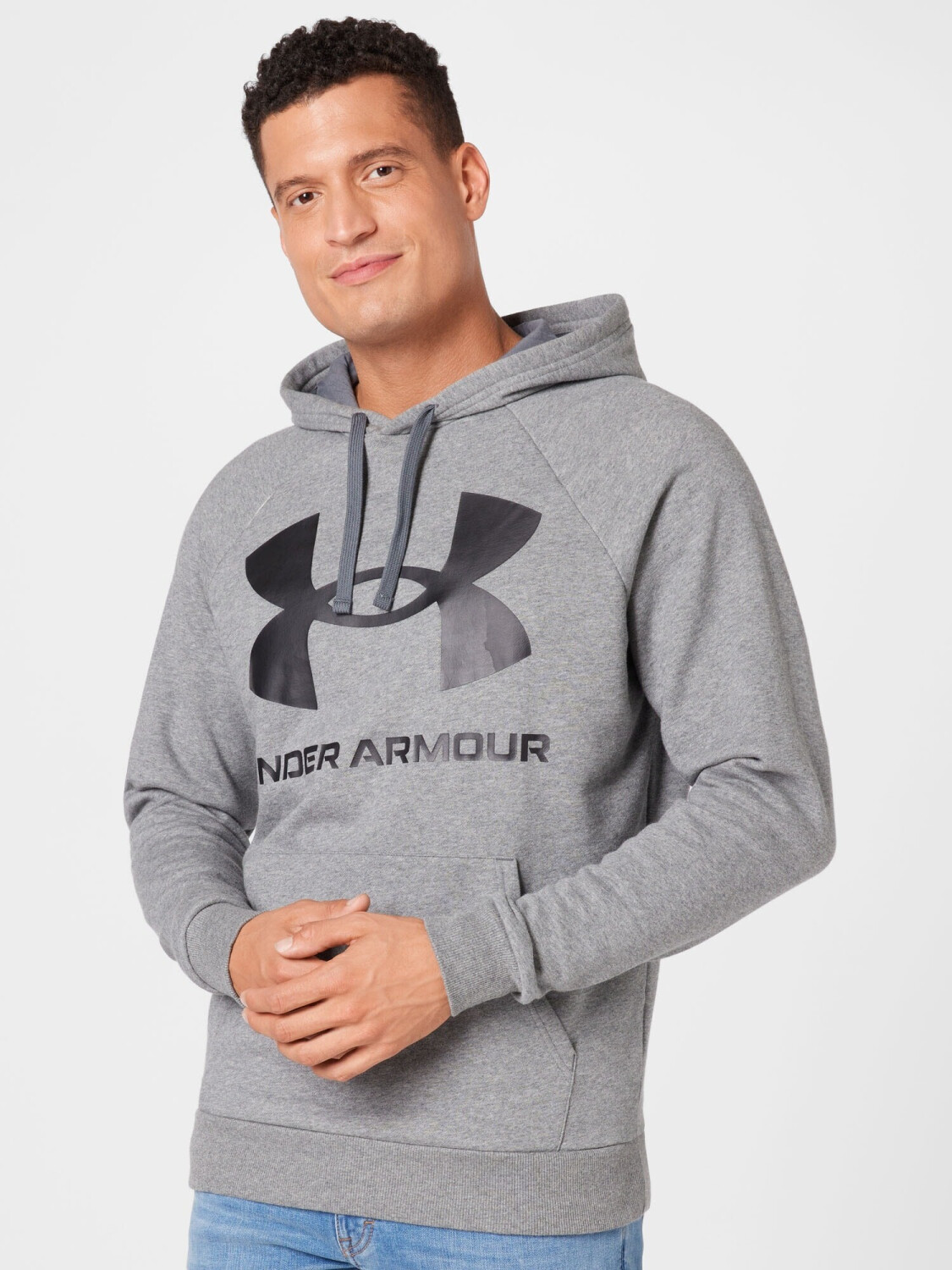 Buy Under Armour UA Rival Fleece Big Logo Hoodie (1357093) pitch gray light  heather from £24.99 (Today) – Best Deals on