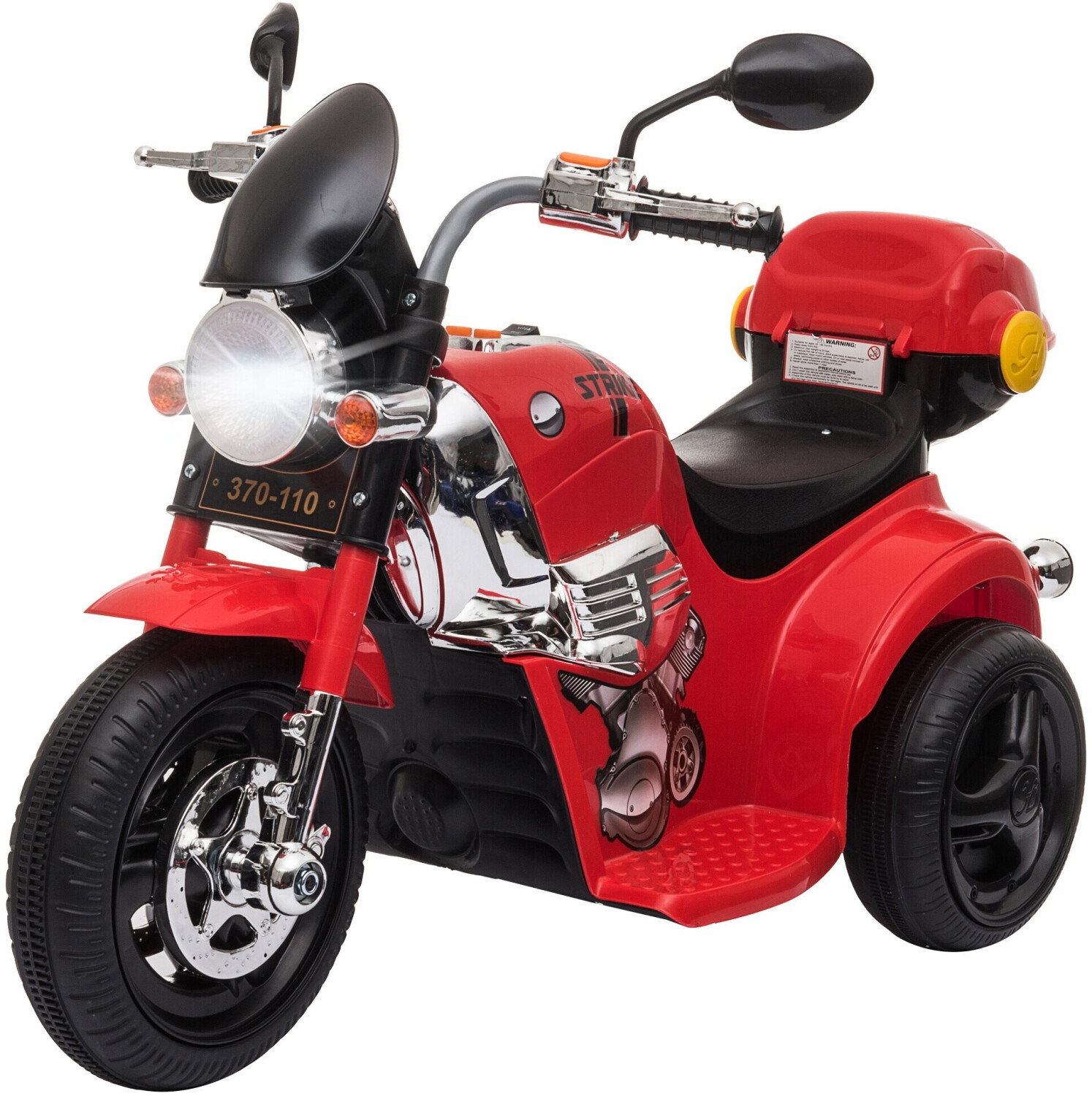 HOMCOM moto eléctrica con licencia HONDA para niños de 3-5 años moto a  batería 6V