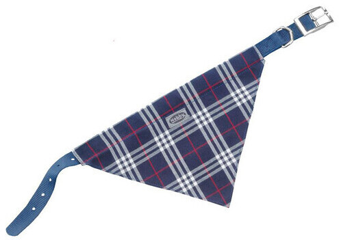 Nobby Dog collar with bandana 50x20cm Blue