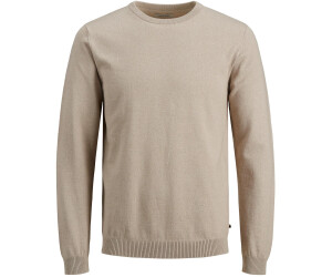 JACK & JONES Jjecooper Knit Crew Neck Noos gebreide trui voor heren, dark grey melange, M