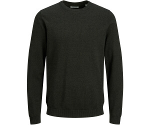 JACK & JONES Jprccmark Merino Knit Crew Neck Noos Maglione Lavorato a Maglia, Nero, M Uomo