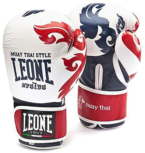 Leone Muay Thai Boxing Gloves white/red