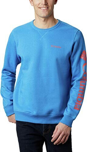 Columbia Logo Fleece Crew (1884931) azure blue heat
