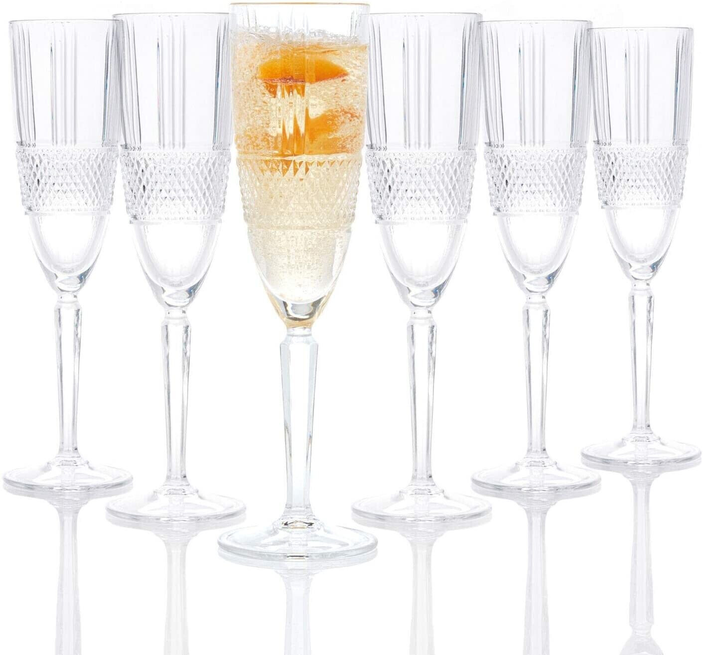 RCR Brillante Lightness Flute Glasses Set of 6