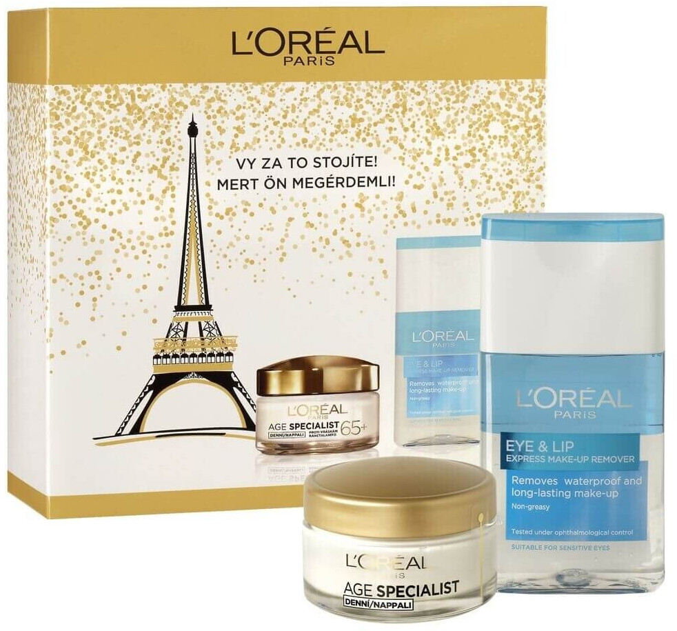 L'Oréal Age Specialist 65+ Set (Day Cream 50ml + Make Up Remover 200ml)