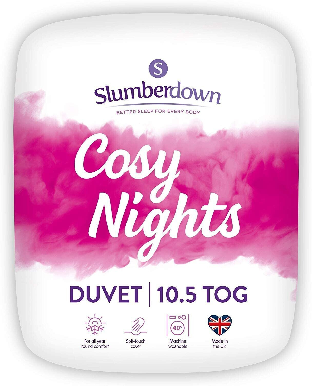 Slumberdown Cosy Nights 10.5 Tog Duvet White