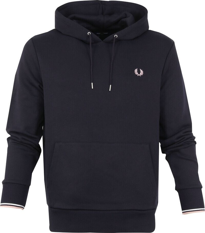 Fred Perry Tipped Hooded Sweatshirt (M2643) navy