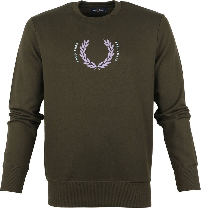 Fred Perry Laurel Wreath Sweatshirt (M2646) dark green