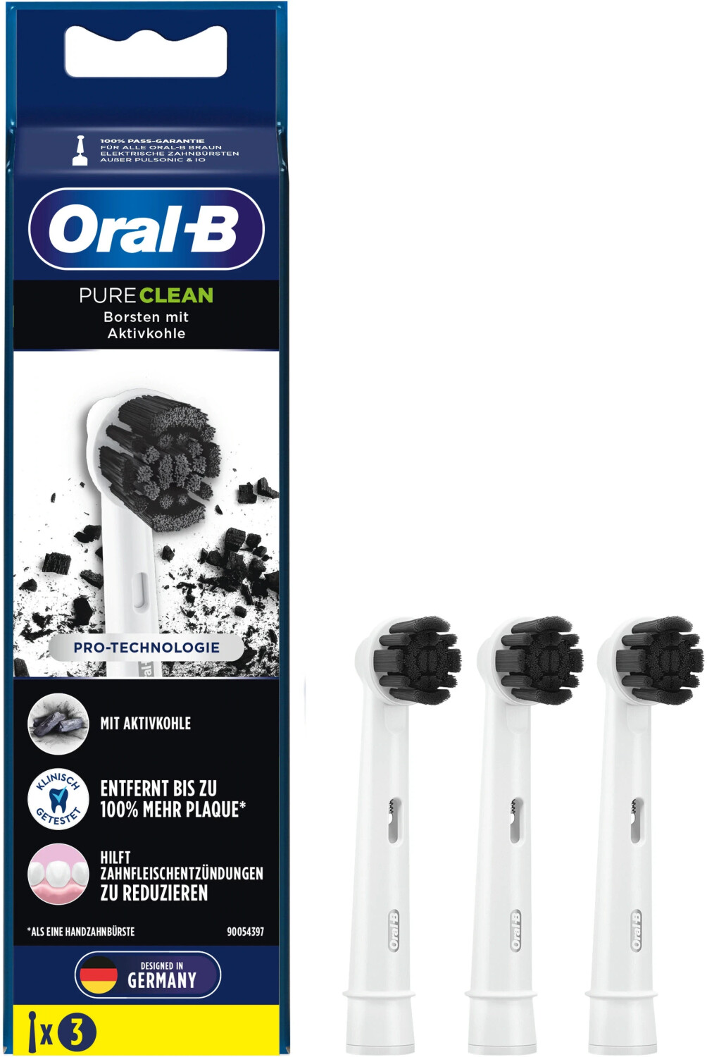 Oral-B Pure Clean Replacement Brushes (3 pcs)