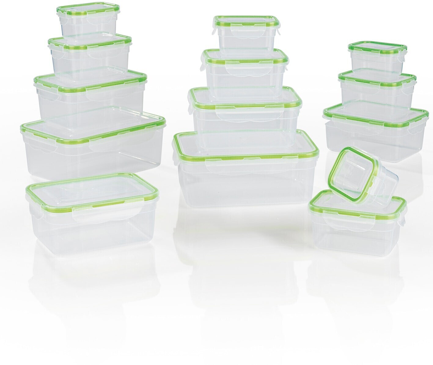 GOURMETmaxx Klick-it Container Set 28 pcs transparent