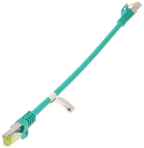 Goobay RJ45 Patchkabel CAT 6A S/FTP (PiMF) 500 MHz mit CAT 7 Rohkabel Grün 0,25m (91568), Bild 3