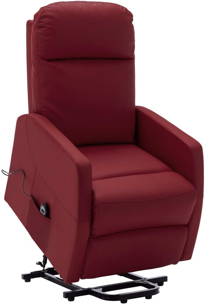 vidaXL Tv armchair with stand-up support, electric, Synthetic Leather (3213) Winered