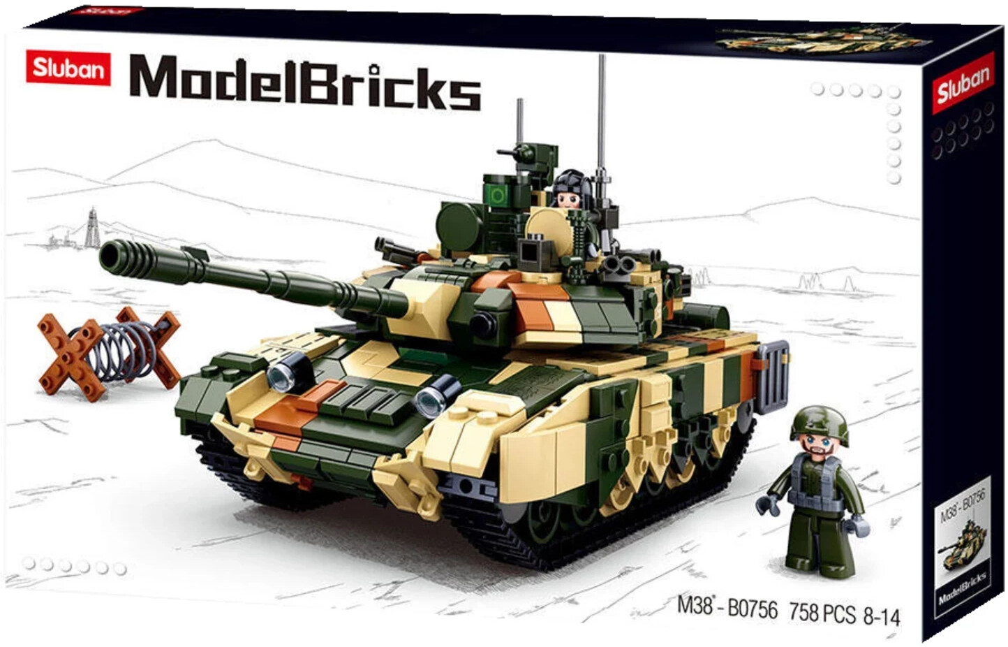 Sluban Large Battle Tank