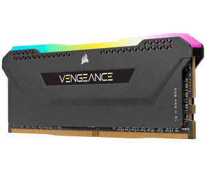 Corsair Vengeance RGB Pro SL 64 Go Mémoire RAM (4x16 Go) DDR4 3600  (PC4-28800) C18 1.35V - Blanche CMH64GX4M4D3600C18W