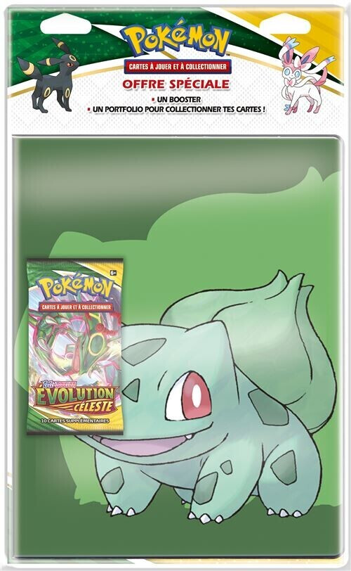 Asmodée Pokémon Portfolio et booster Épée & Bouclier Évolution céleste EB07 (français)