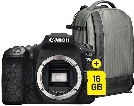 Canon EOS 90D Body + Camera Backpack + 16GB SD