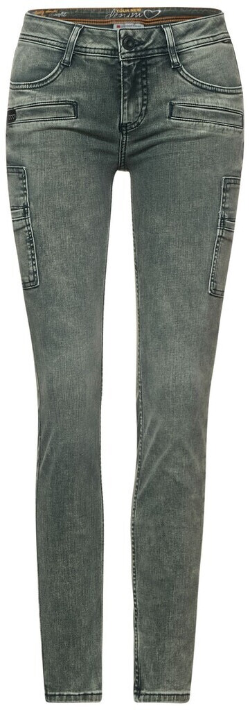 Street One York Cargo Denim endless green random wash