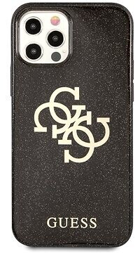 Guess TPU Big 4G Full Glitter for Apple iPhone 12/12 Pro Black