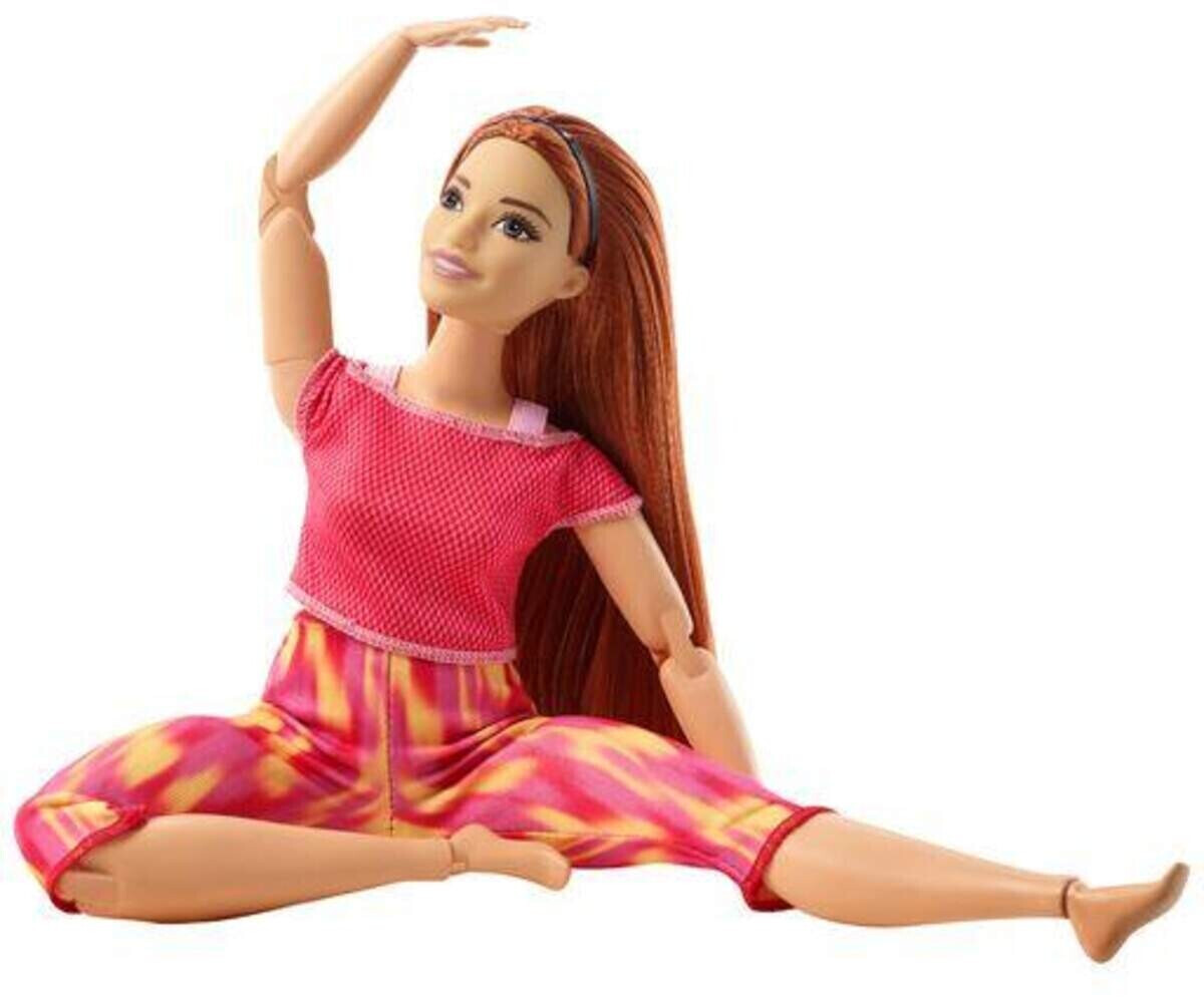 Barbie Made to Move - (red hair) in red yoga outfit (GXF07) au