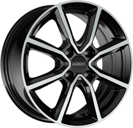 Dezent TN (6x15) black polished