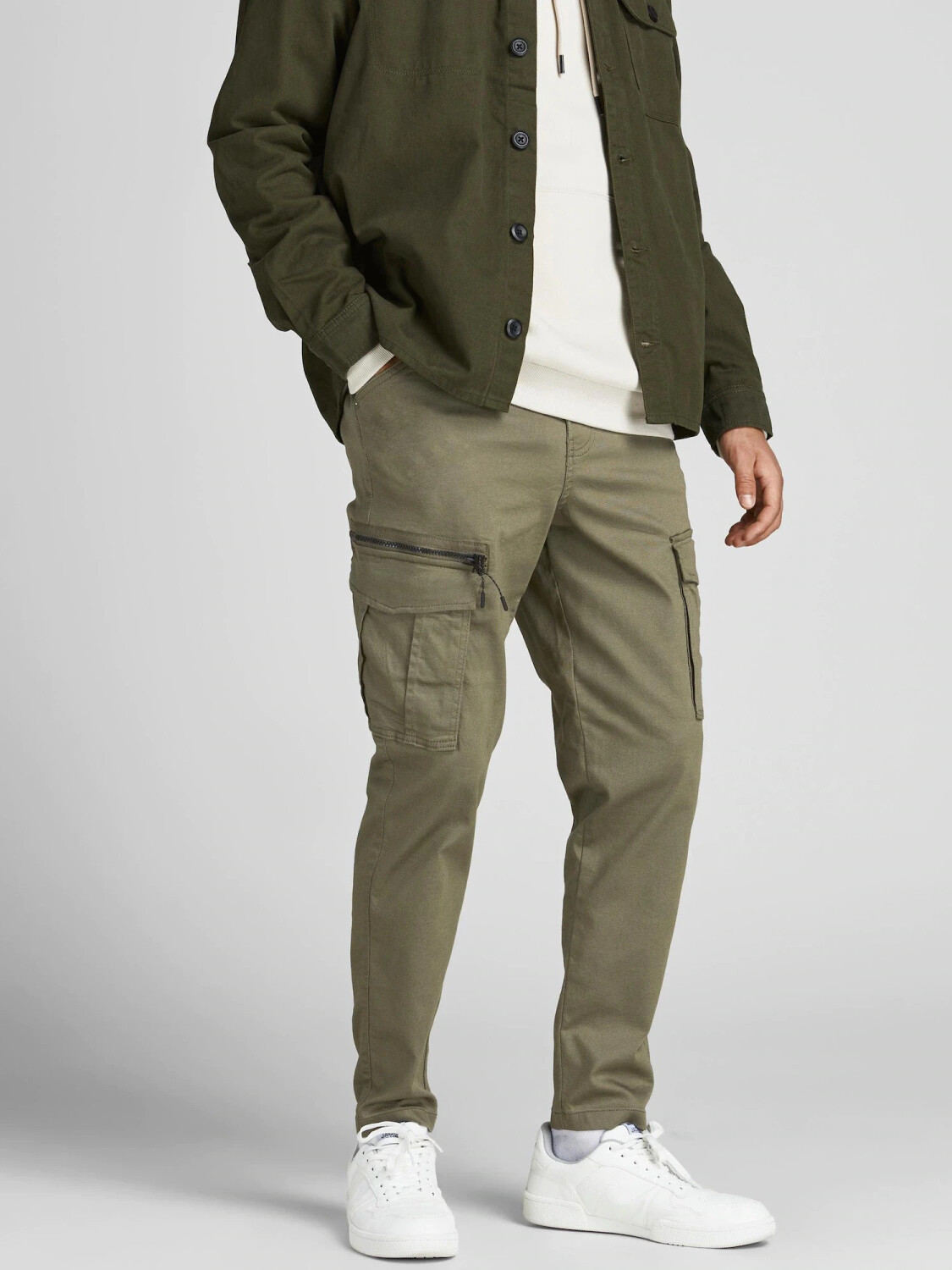 Jack Jones Stace Dex Tapered Akm Pants 12194246 dusty olive desde 35 99 Compara precios en idealo