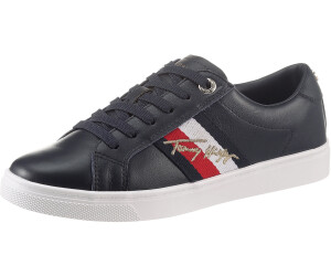 signature cupsole leather trainers