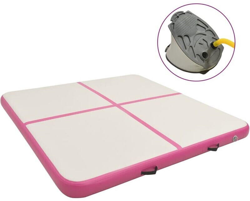 vidaXL Inflatable Gym Mat with Pump 200 x 200 x 20 cm