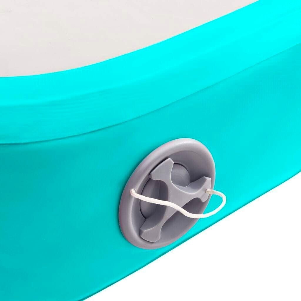 vidaXL Inflatable Gym Mat with Pump 300 x 100 x 15 cm green