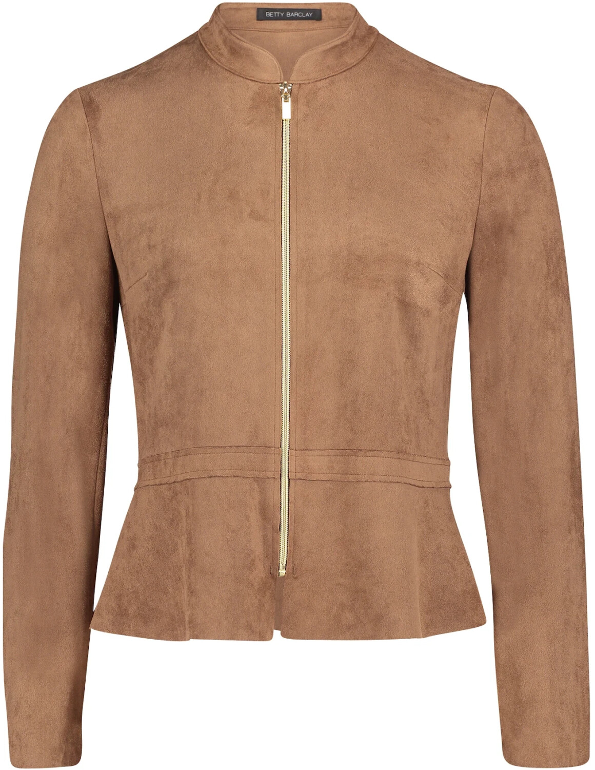 Betty Barclay Faux Suede Jacket cognac