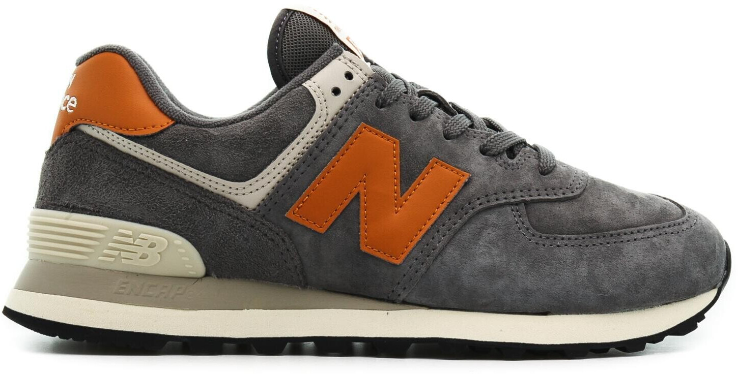 New balance 574 grey and orange hotsell