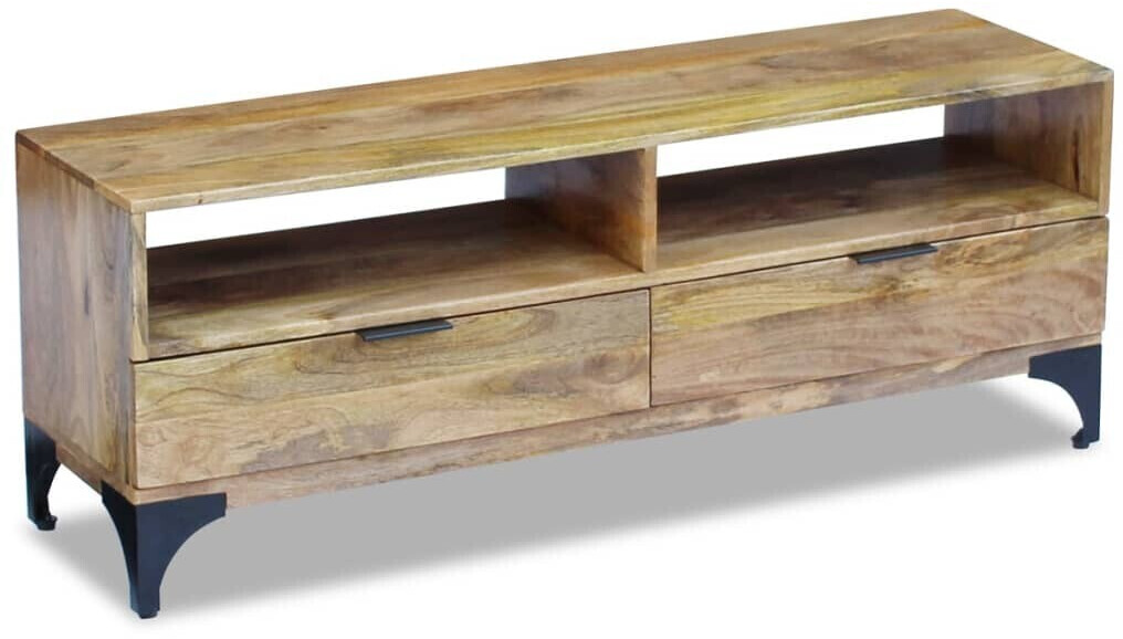 vidaXL Meuble TV en bois de manguier 120 x 35 x 45 cm