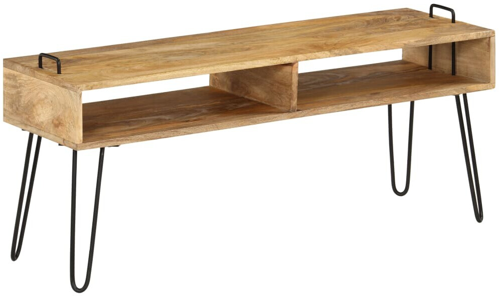 vidaXL Meuble TV en bois de manguier 110 x 35 x 45 cm