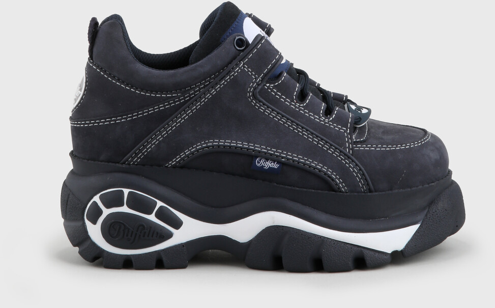 Buffalo London Classic Low Leather Nubuk marino blue