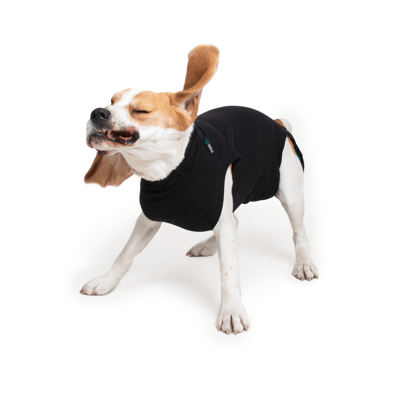 Suitical Dog Recovery Suit XS Black