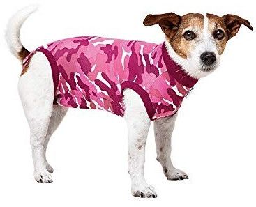 Suitical Dog Recovery Suit XXS Pink Camouflage