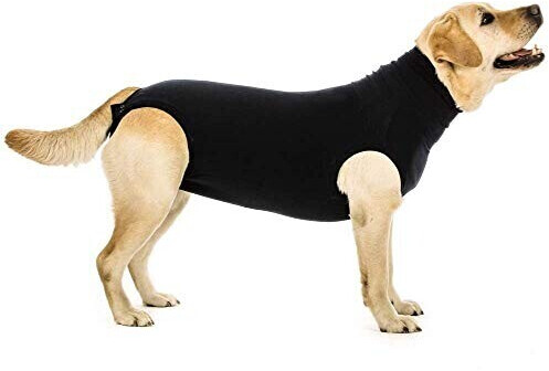 Suitical Dog Recovery Suit L Black