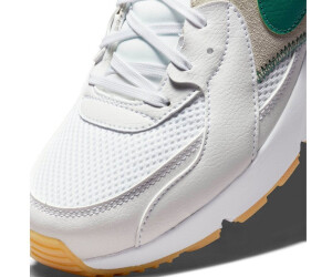 nike white & green air max excee trainers