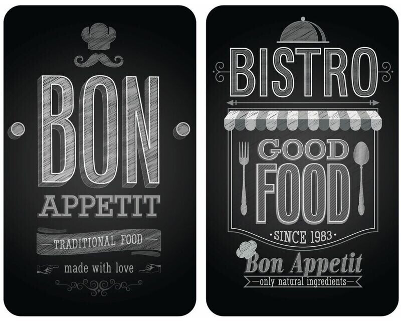 Wenko 2 couvre-plaques universel Bistrot 30x52 cm