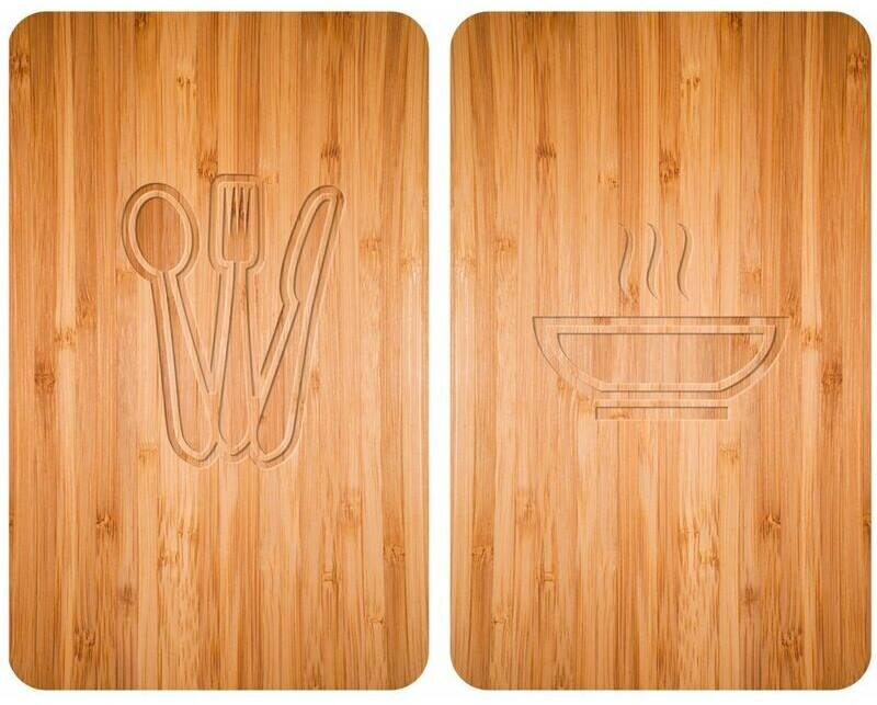 Wenko 2 couvre-plaques universel Nature 30x52 cm