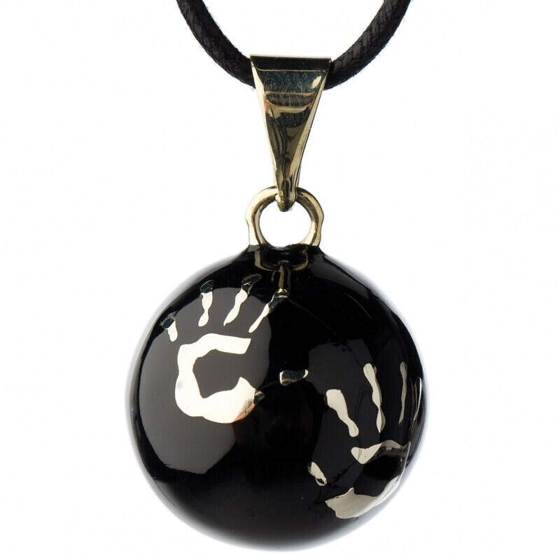 Babylonia Bola de grossesse noir avec mains