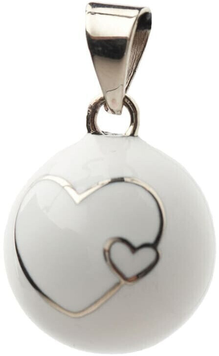 Babylonia Bola de grossesse blanc double coeur