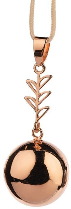 Babylonia Bola de grossesse or rose pendant feuilles
