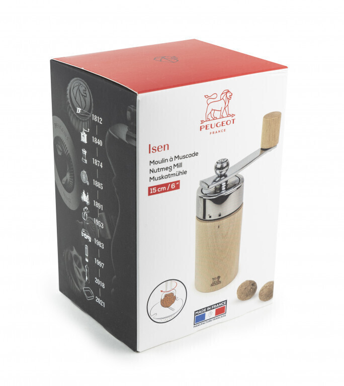 Peugeot ISEN Moulin à muscade Manuel 15 cm Naturel