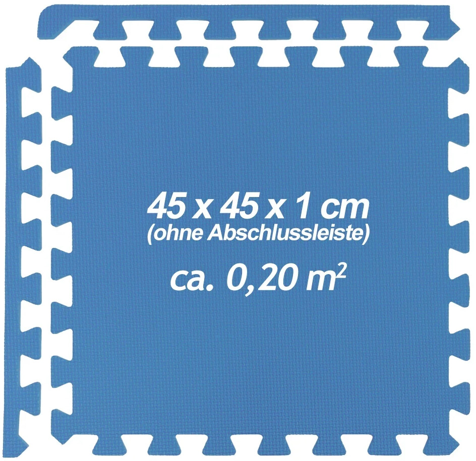 Preisvergleich ab Monzana 180x90x1cm Bodenschutz-/Puzzlematte € Blau | 24,95 bei 8er-Set