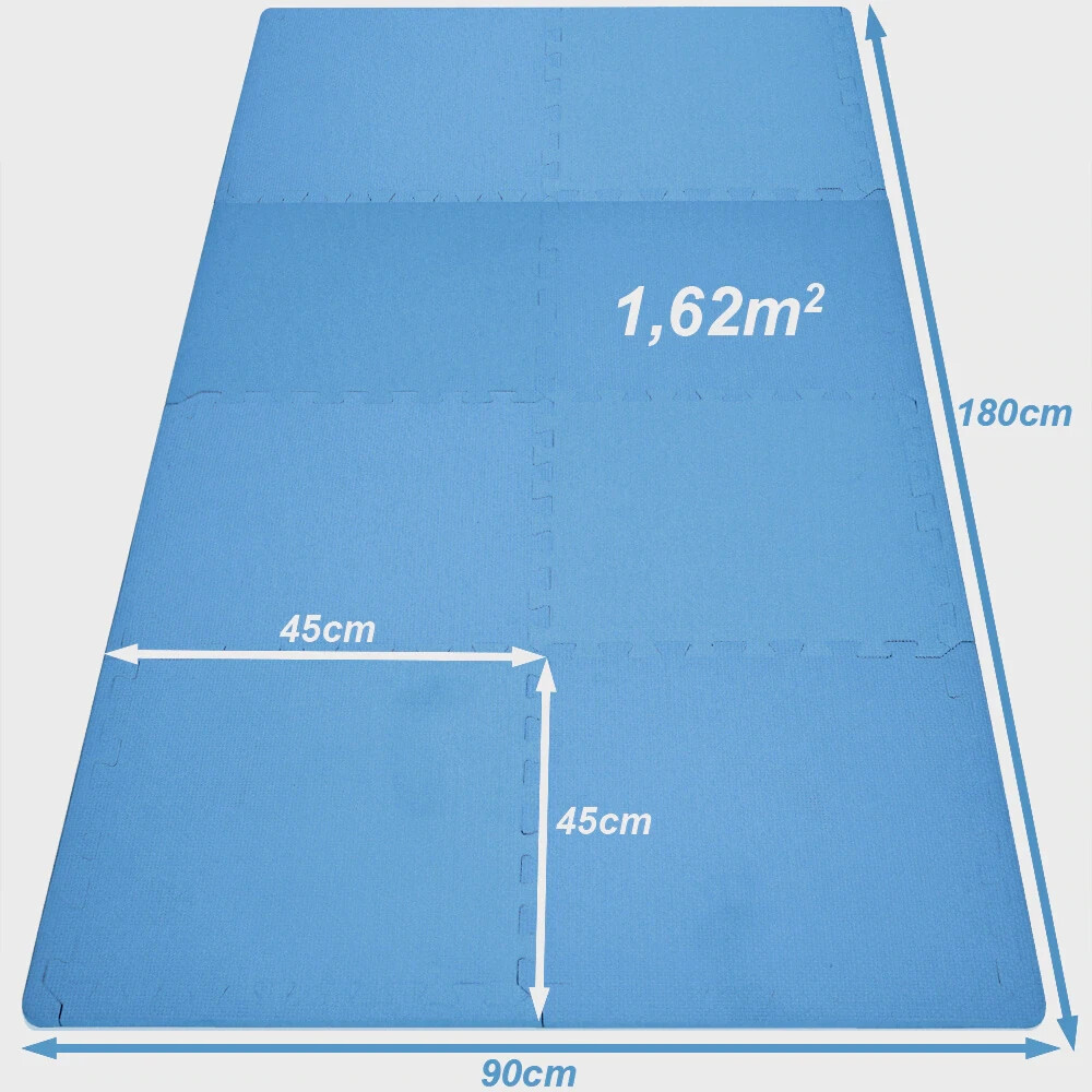 Monzana Bodenschutz-/Puzzlematte 8er-Set Blau ab Preisvergleich bei € 27,95 | 180x90x1cm