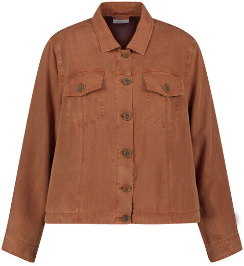 Samoon JeansJacket aus softem Lyocell Braun (14_630023-21230_7010)