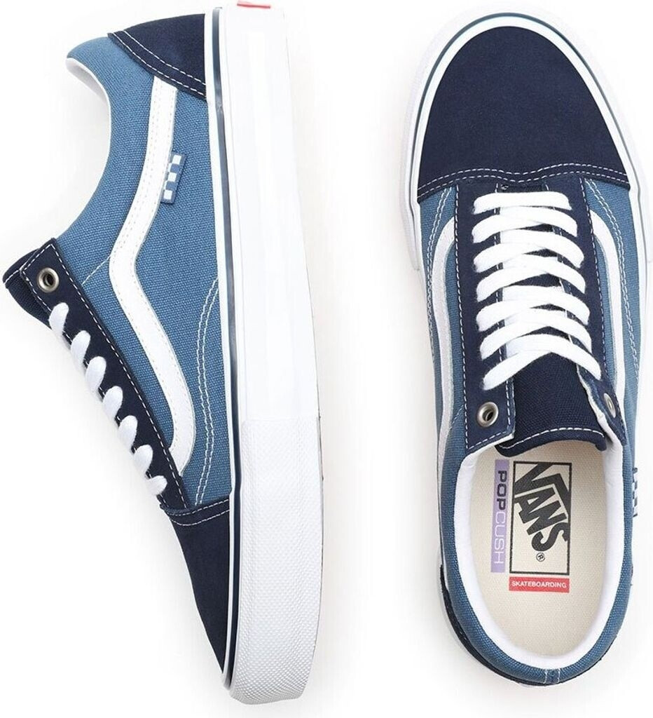 Vans old skool navy blue gum cheap