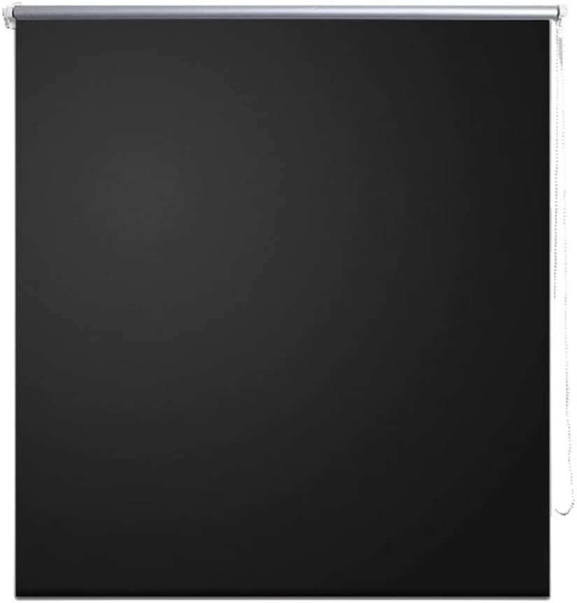 vidaXL Roller Blind Blackout 160x175cm - Black
