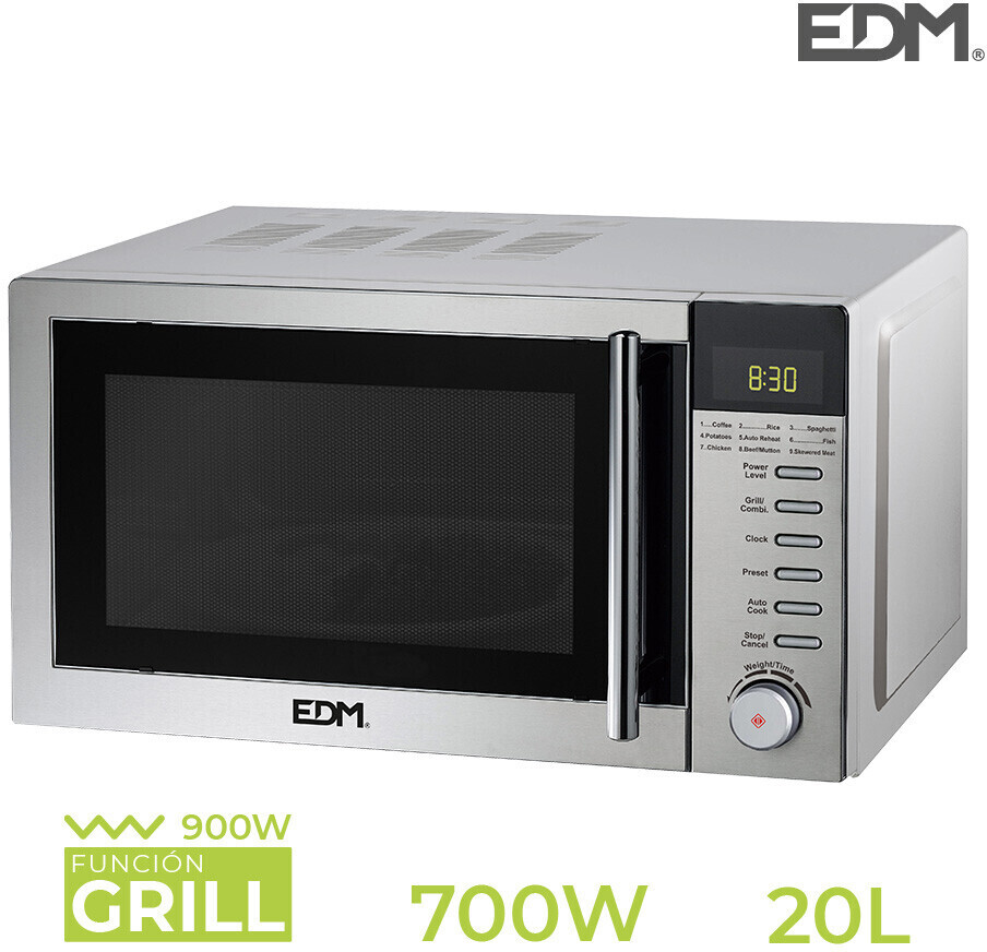 EDM Microwave with Grill Inox 20 l